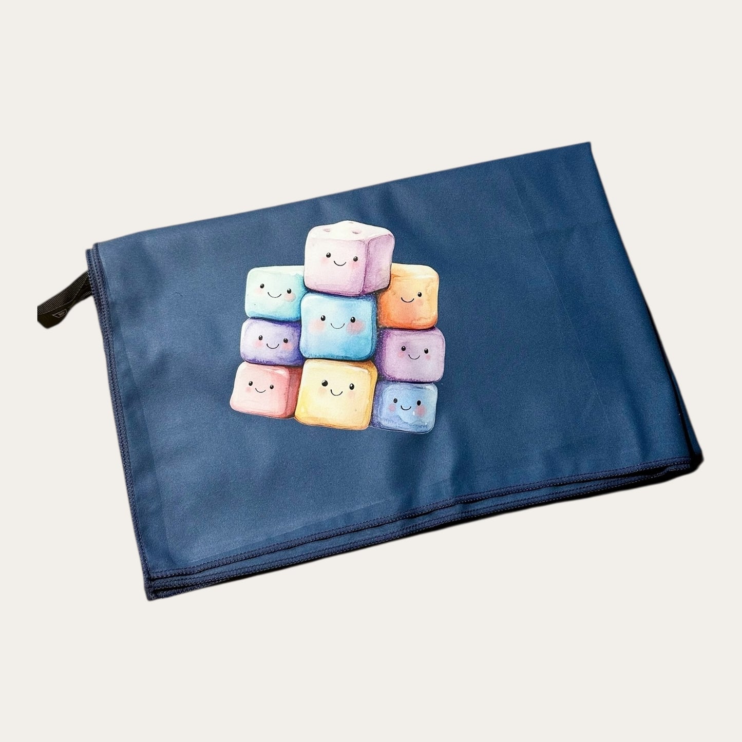 Mikrohelden - dunkelblau mit Aufdruck Marshmallows