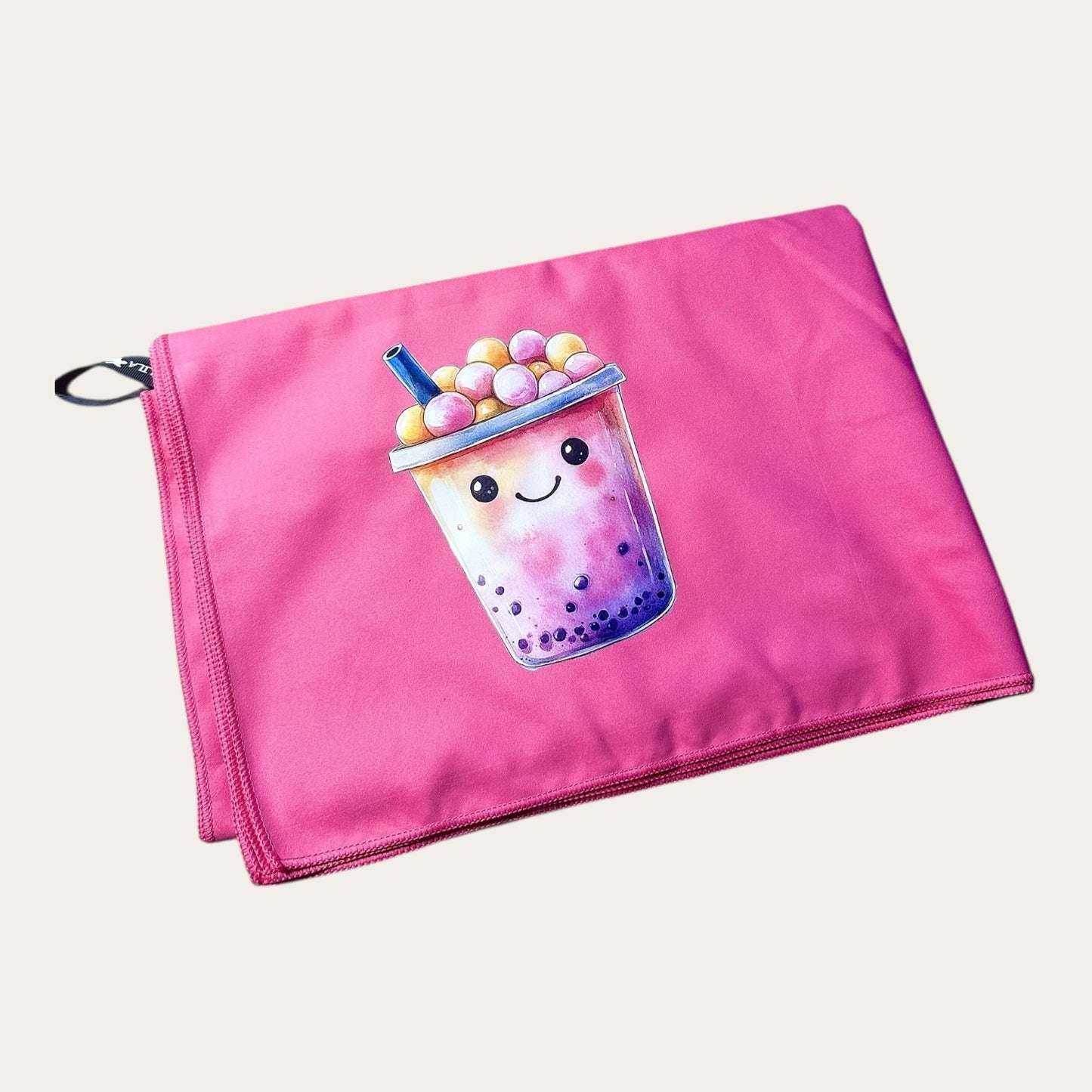 Mikrohelden - pink mit Aufdruck Bubble Tea