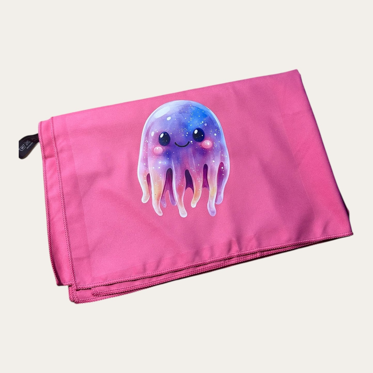 Mikrohelden - pink mit Aufdruck Qualle